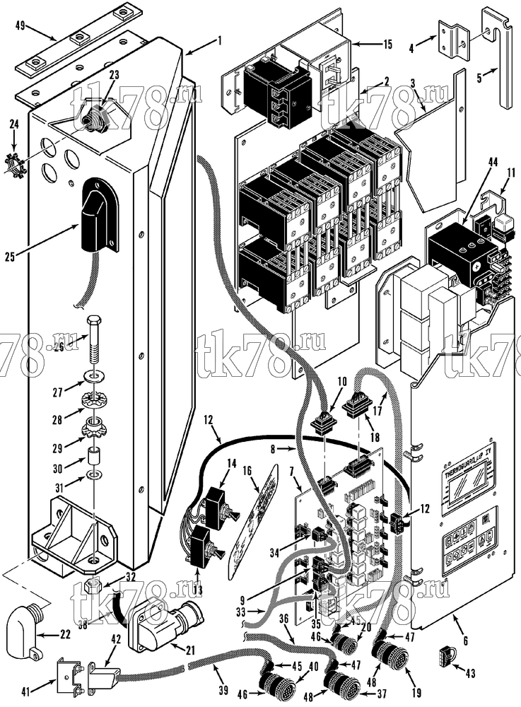 Каталог запчастей для Thermo King  CONTROL BOX ASSEMBLY (3/95 & After)