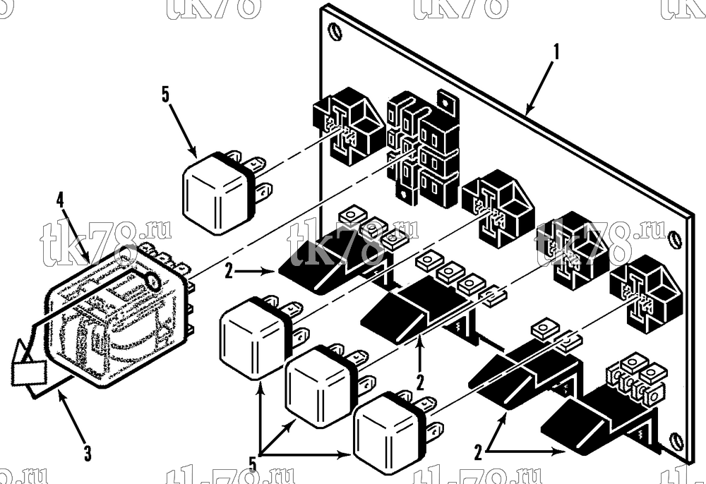 Каталог запчастей для Thermo King CD-II MAX & CD-II MAX EMEIA RELAY BOARD ASSEMBLY (5/95 & After)
