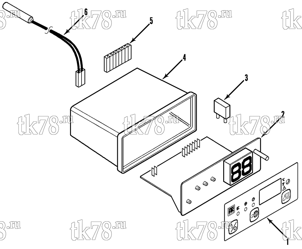 Каталог запчастей для Thermo King B060 & B065 Series CONTROL BOX - CAB