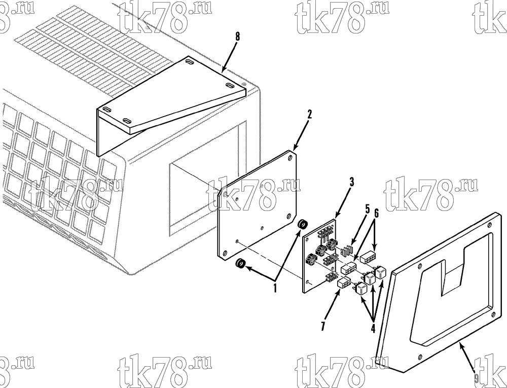 Каталог запчастей для Thermo King B060 & B065 Series CONTROL BOX (B-060)