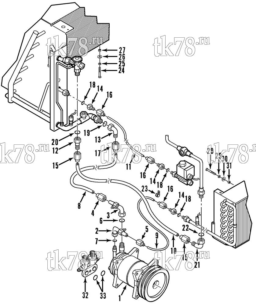 Каталог запчастей для Thermo King V-170 & V-175 INSTALLATION GROUP (V-170)