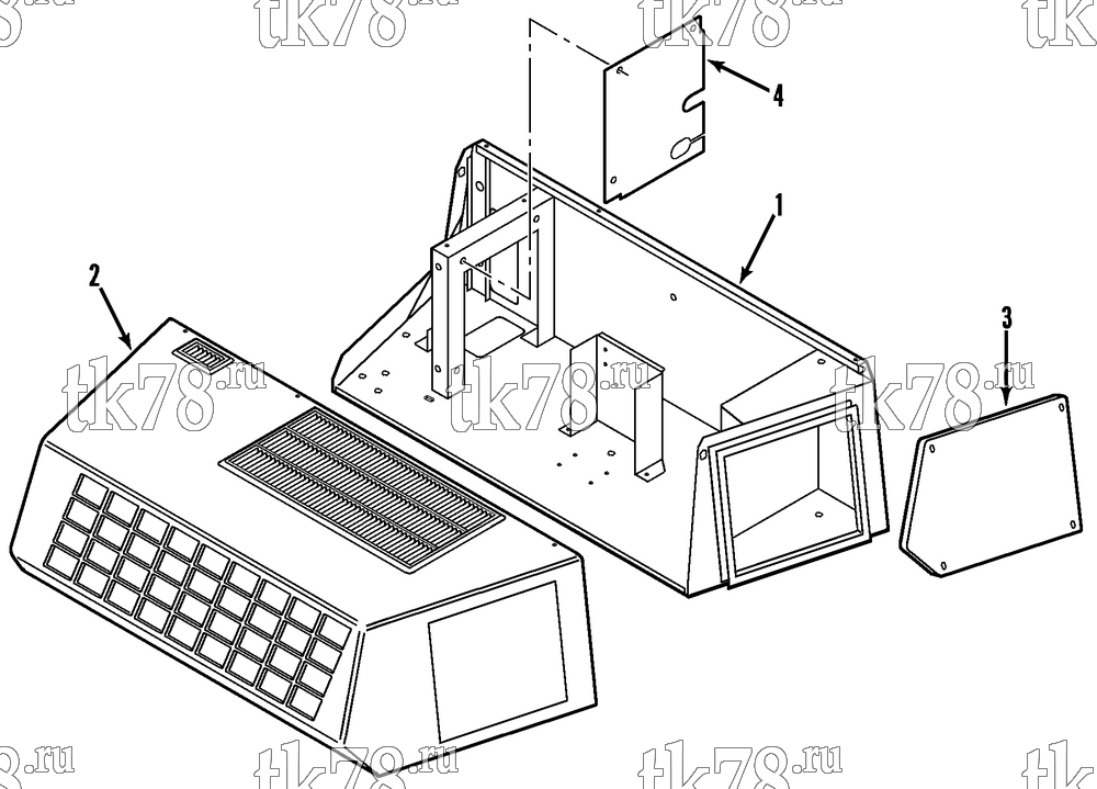 Каталог запчастей для Thermo King V-170 & V-175 FRAME GROUP (V-170)