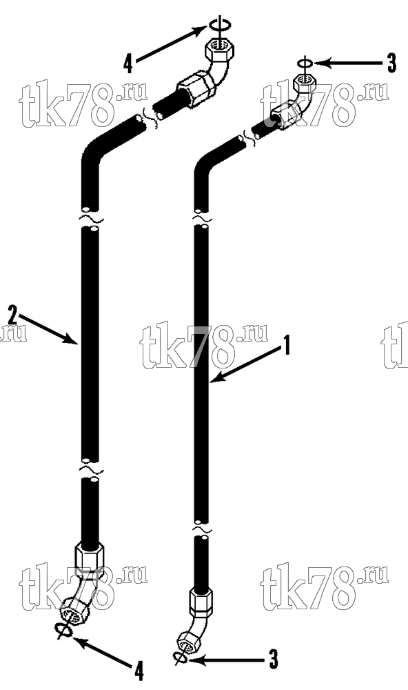 Каталог запчастей для Thermo King  HOSE KIT (715082)