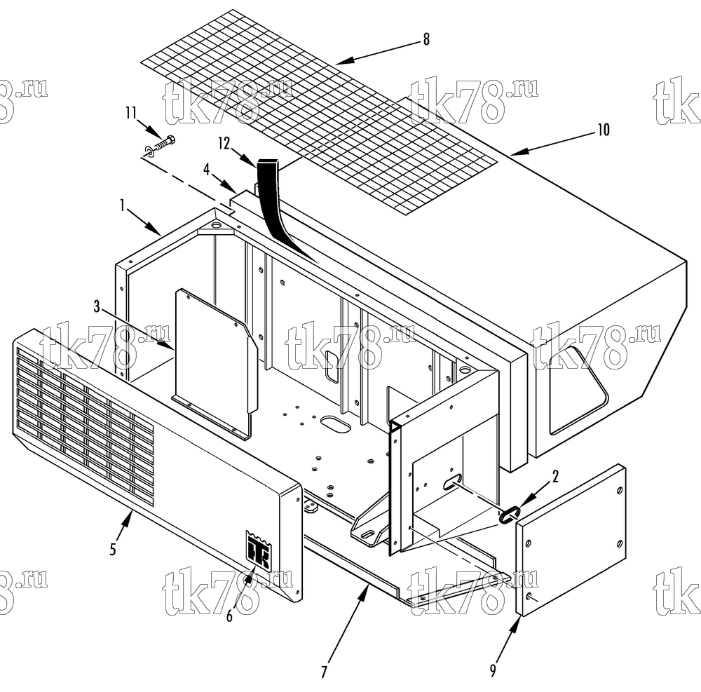 Каталог запчастей для Thermo King VM-400 10 & 20 FRAME GROUP
