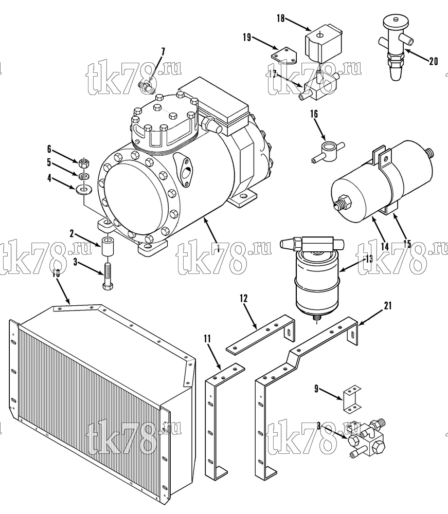 Каталог запчастей для Thermo King  REFRIGERATION GROUP (VM-305)