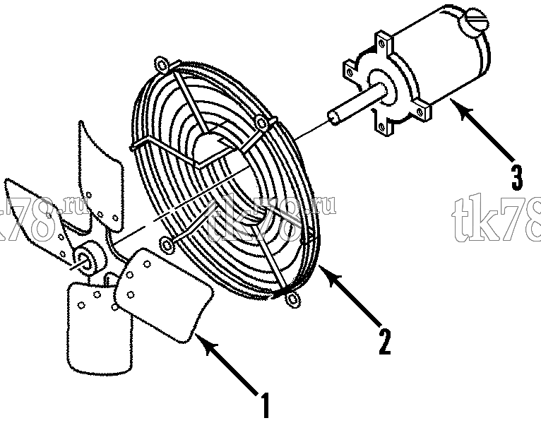 Каталог запчастей для Thermo King VM-305 MAX BIT 270mm & VM-305 MAX BIT SLE CONDENSER FAN (VM-300, 305/300, 305 MAX, VM-305 MAX BIT & SLE)