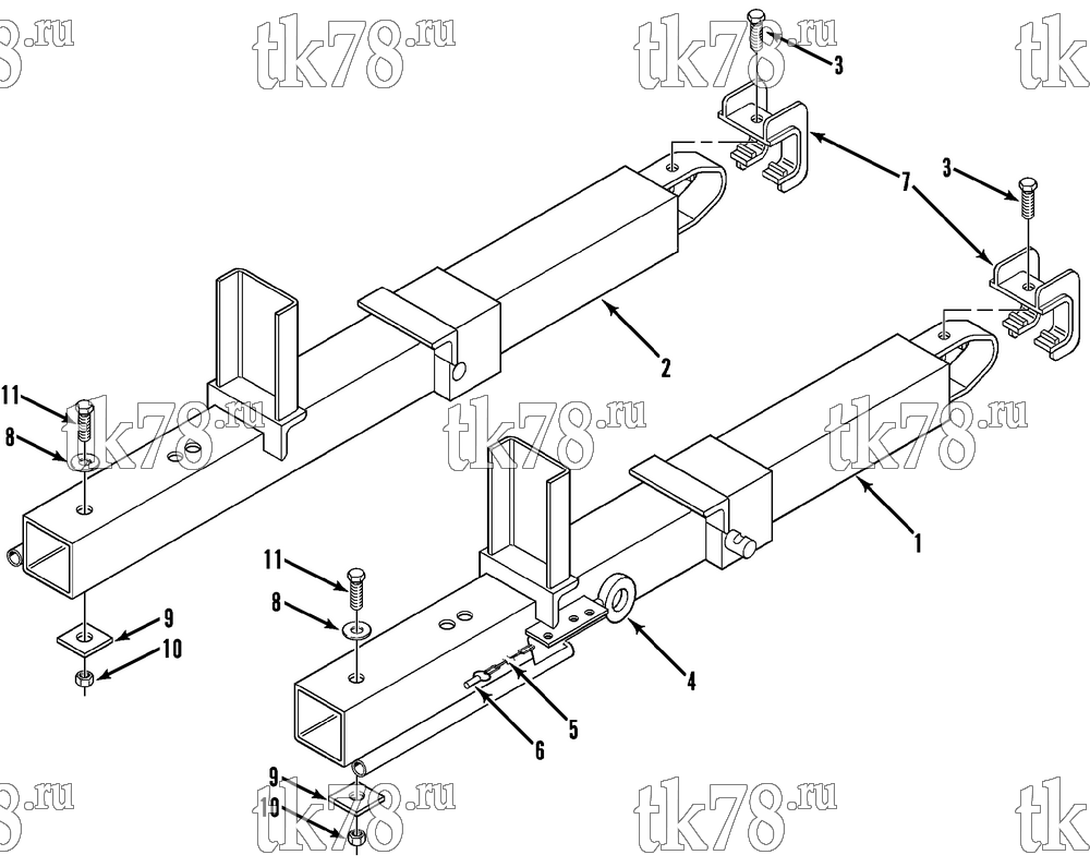 Каталог запчастей для Thermo King SGSM 3000 MOUNTING ARM ASSEMBLY (KIT 811133)