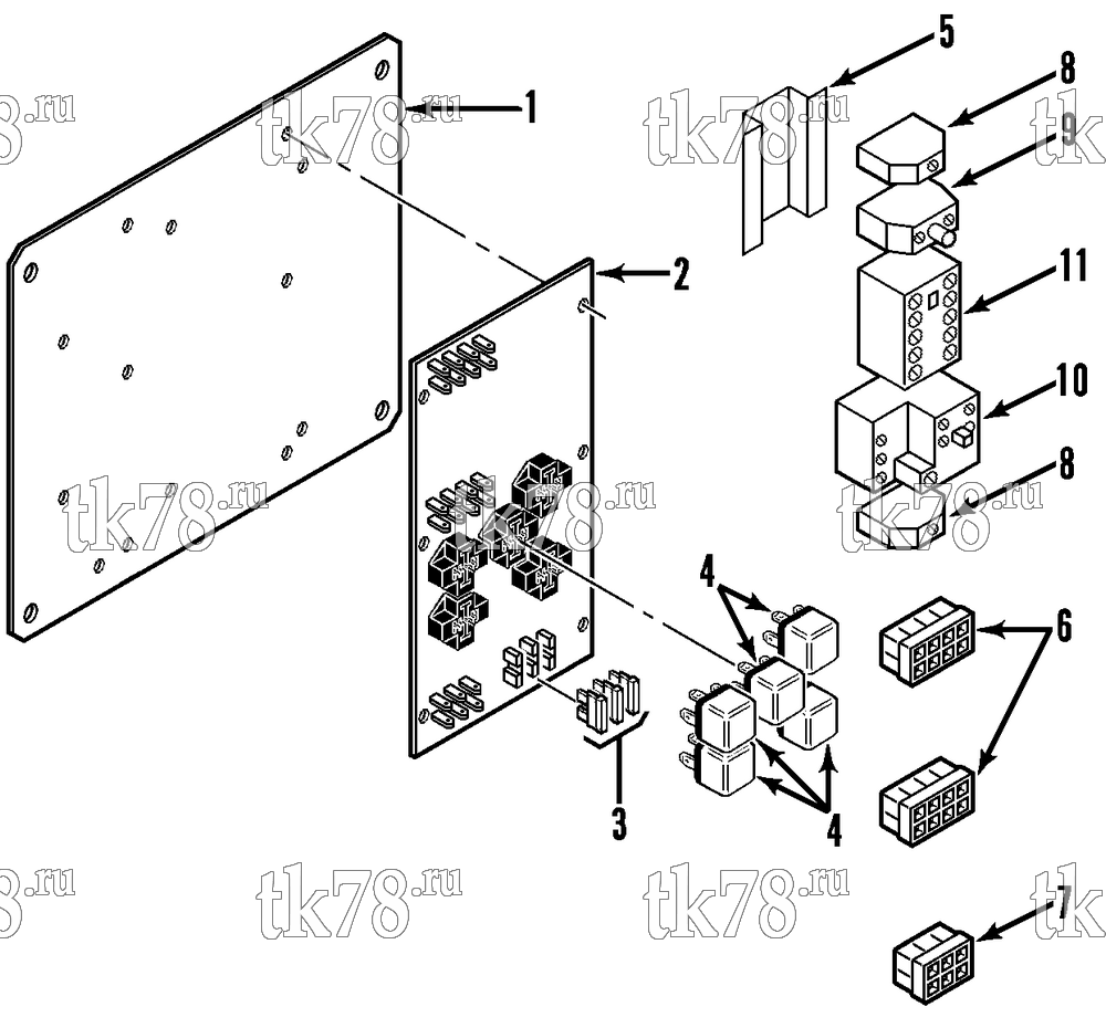 Каталог запчастей для Thermo King V-090, 90E, 90H, 90 MAX, 90T & 95 CONTROL BOX (V095)