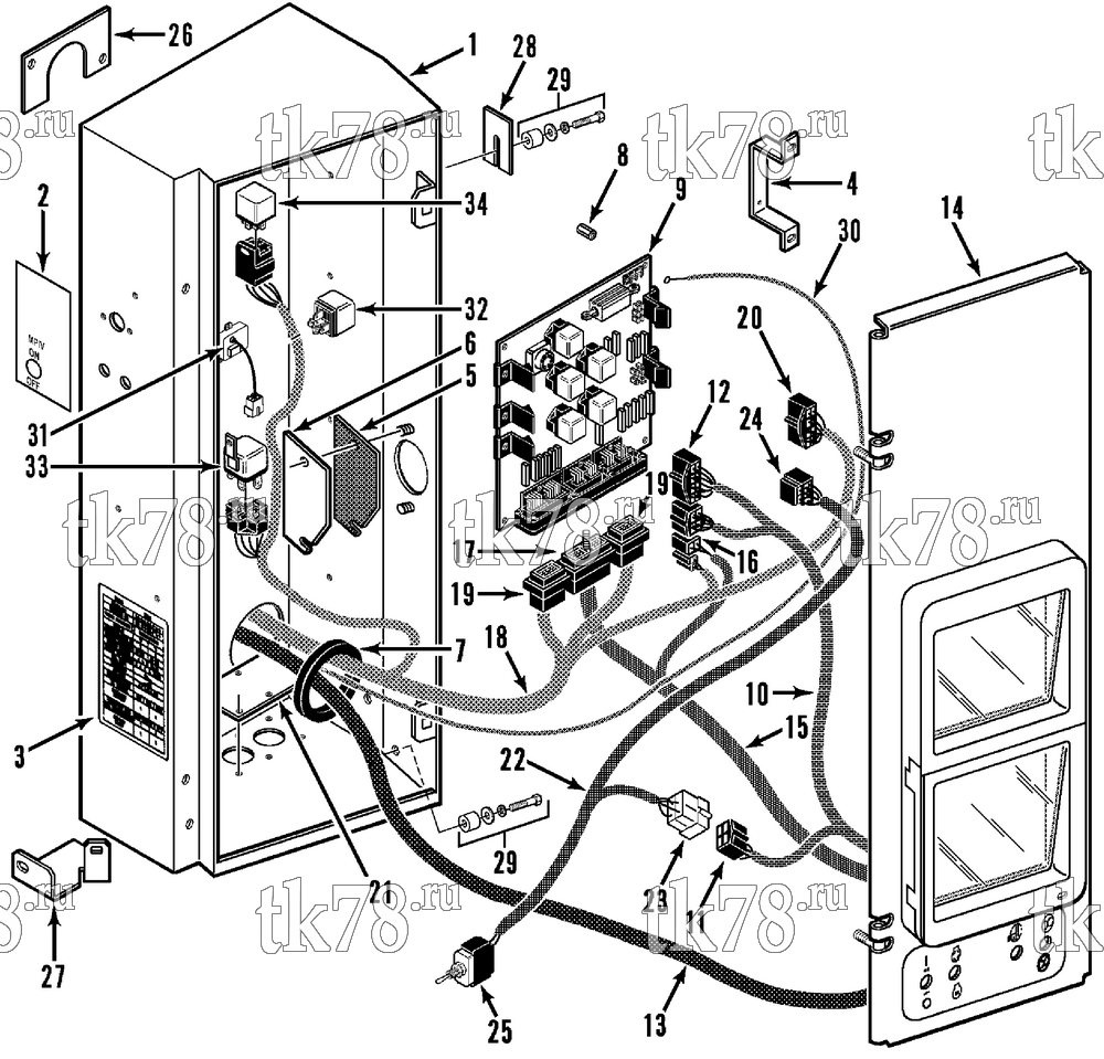 Каталог запчастей для Thermo King SB-III WHISPER CONTROL BOX ASSEMBLY (SB-III SR+ MP IV+)
