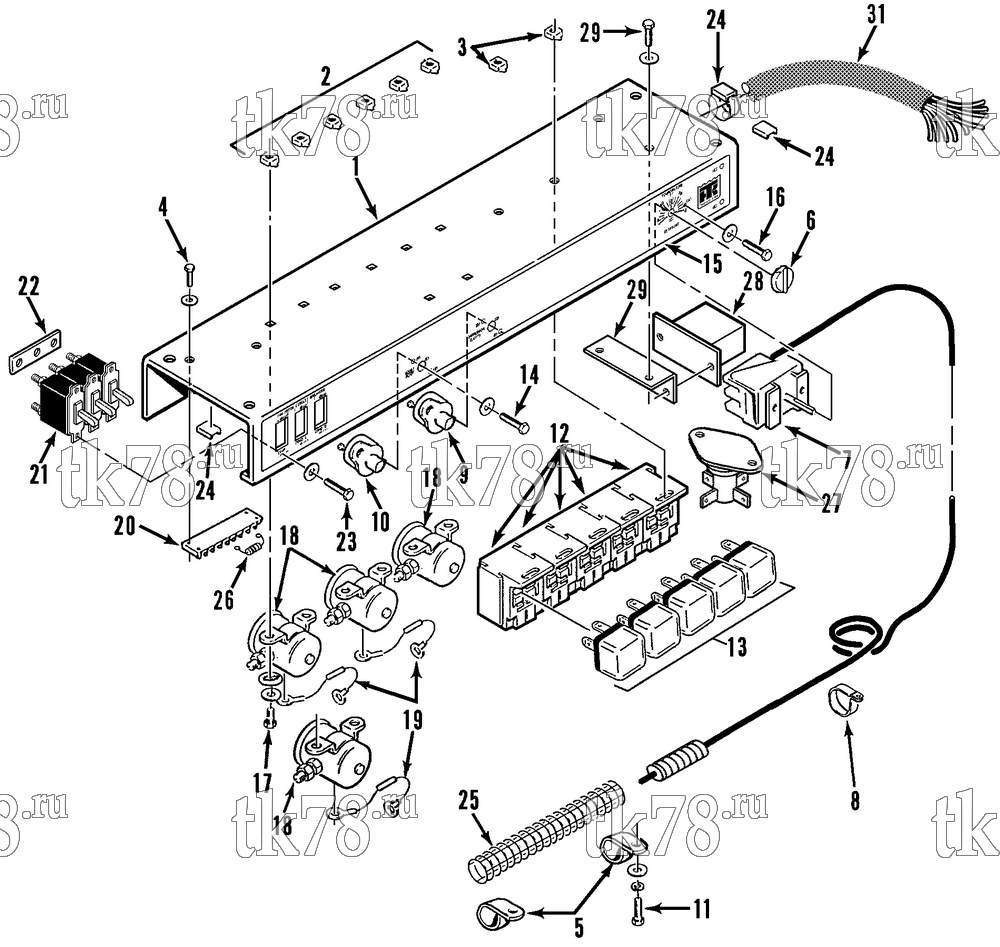 Каталог запчастей для Thermo King T1-M41 CONTROL PANEL ASSEMBLY (M41)