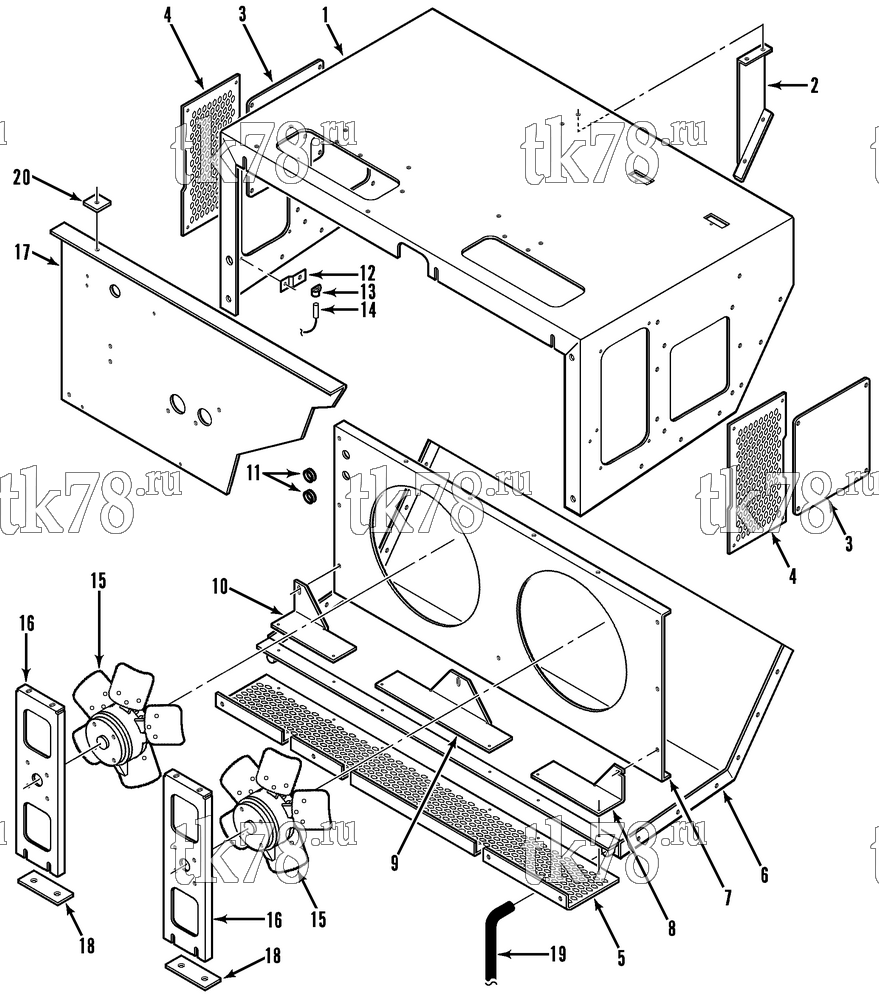Каталог запчастей для Thermo King  EVAPORATOR ASSEMBLY (SCISSOR UNIT)