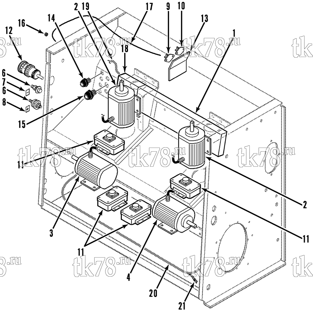 Каталог запчастей для Thermo King  ELECTRICAL COMPONENTS (M21)