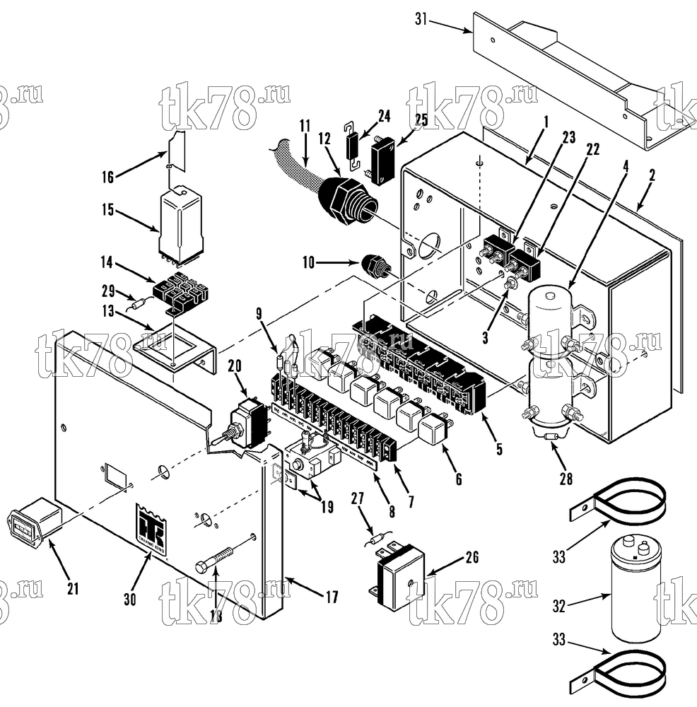 Каталог запчастей для Thermo King NSD-II M3 Series POWER PACK CONTROL BOX