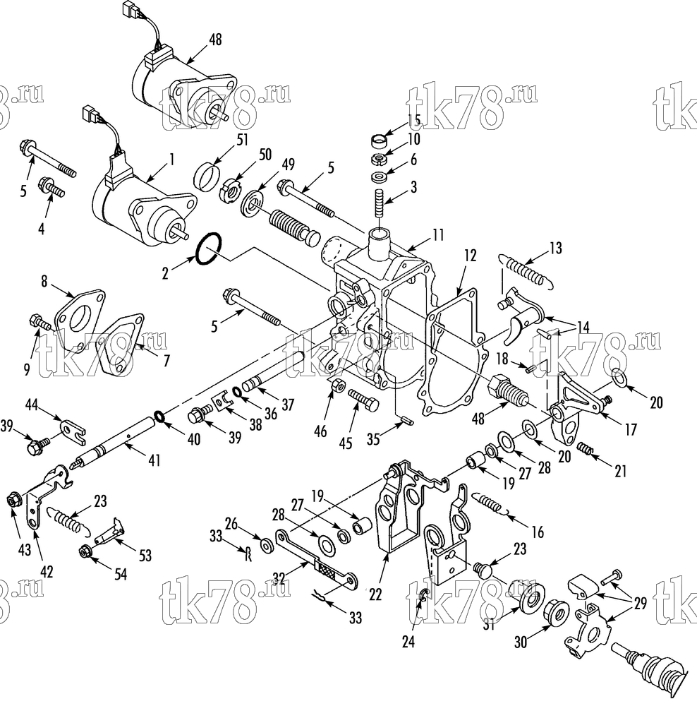 Каталог запчастей для Thermo King HK-III 30, HK-III HO & Fresh King w/2.49 Engine GOVERNOR