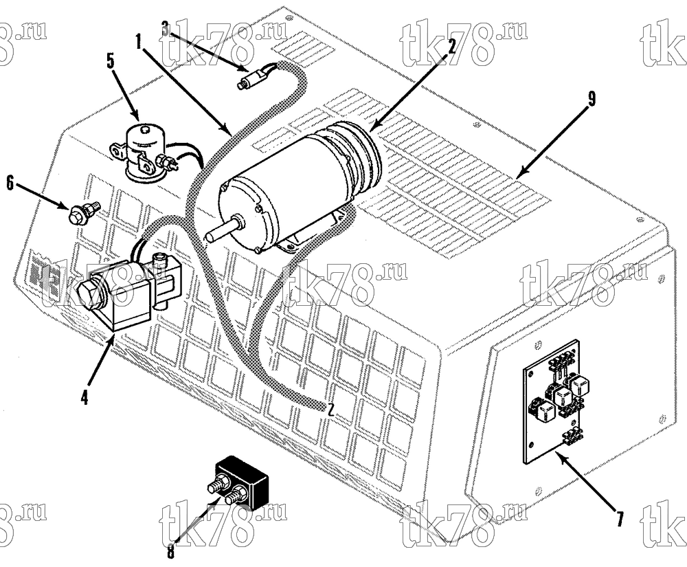 Каталог запчастей для Thermo King  ELECTRICAL COMPONENTS (B-060 & B-060F)