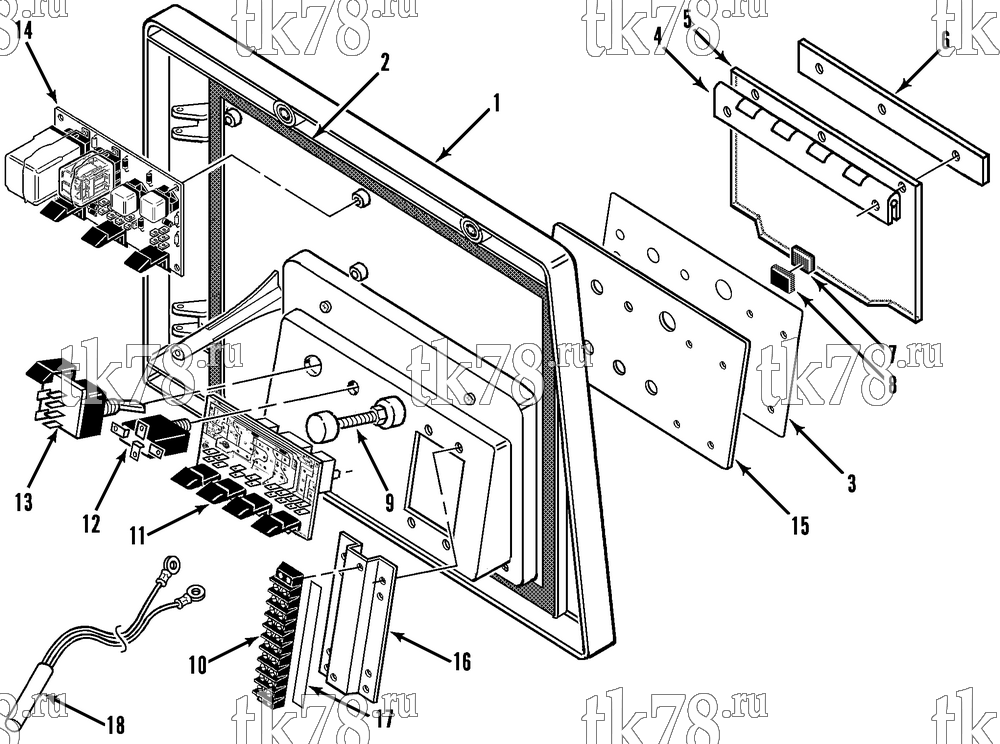 Каталог запчастей для Thermo King  CONTROL BOX COVER (CAB CONTROL)