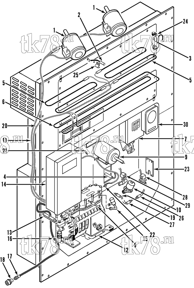 Каталог запчастей для Thermo King  ELECTRICAL COMPONENTS