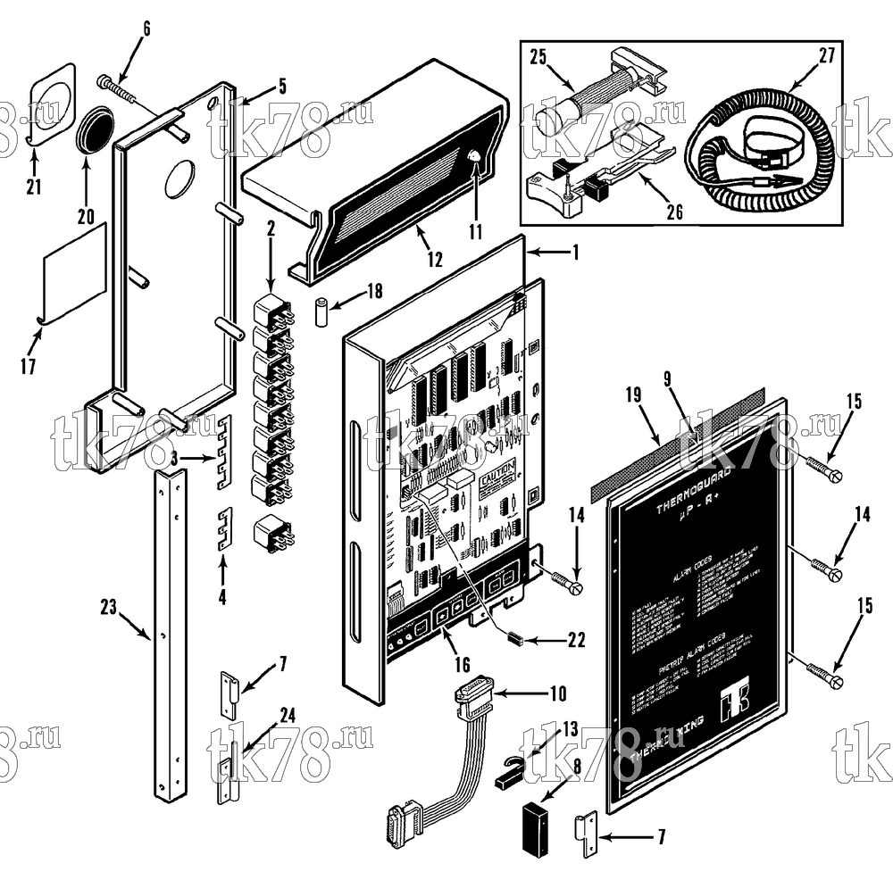 Каталог запчастей для Thermo King  MICROPROCESSOR CONTROLLER (M46, M51, M52, M37.9)