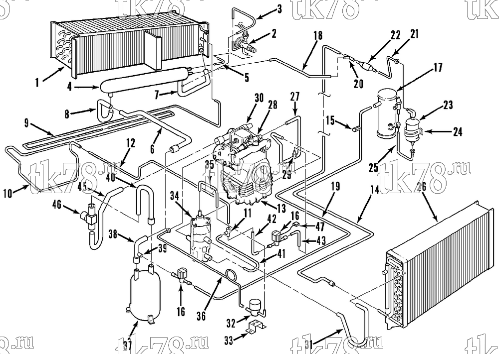 Каталог запчастей для Thermo King TD-II & TD-II MAX w/TK 3.95 Engine REFRIGERATION COMPONENTS (MODULATION, EMEIA)