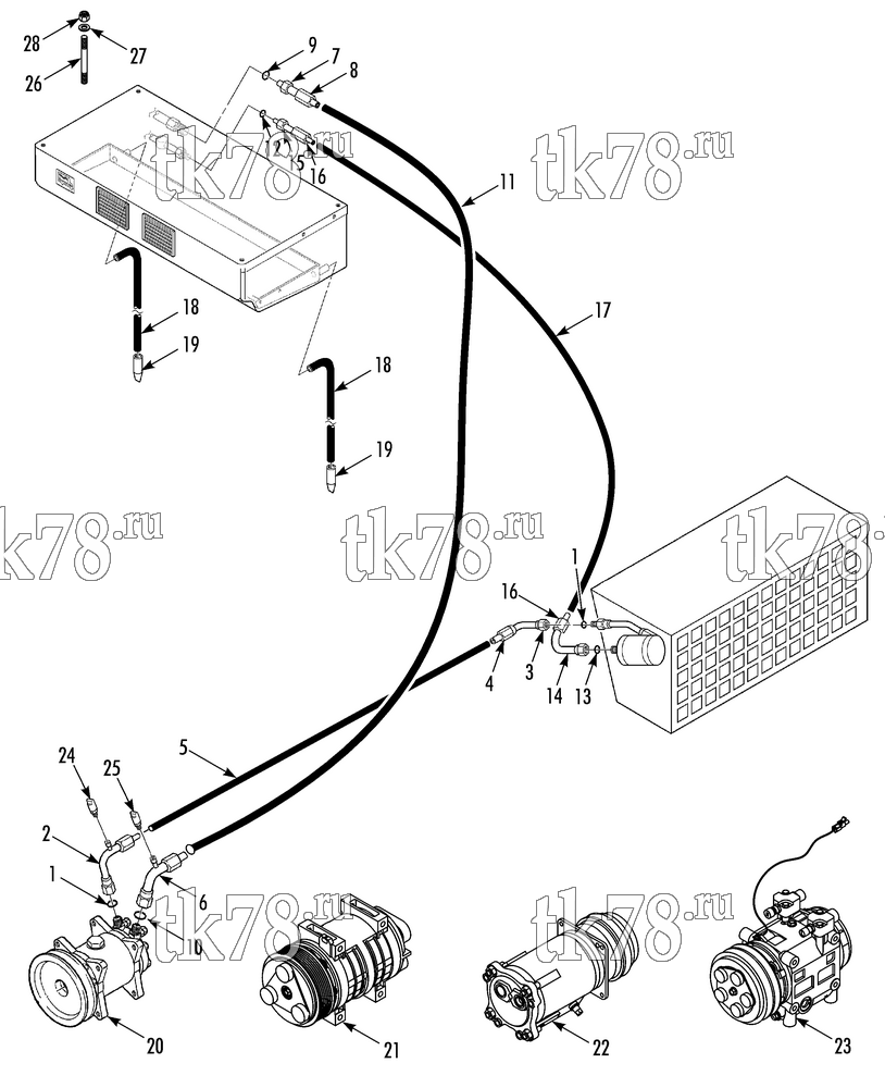 Каталог запчастей для Thermo King ShuttleAIRE Series Bus INSTALLATION GROUP (S-20, S-30, S-40, S45)