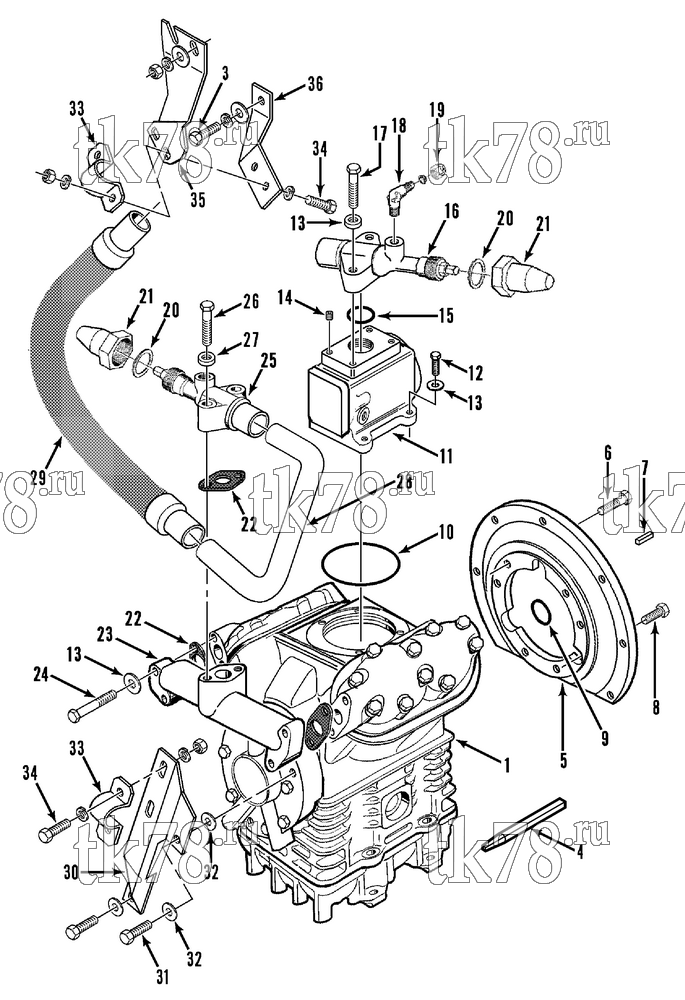 Каталог запчастей для Thermo King  COMPRESSOR GROUP