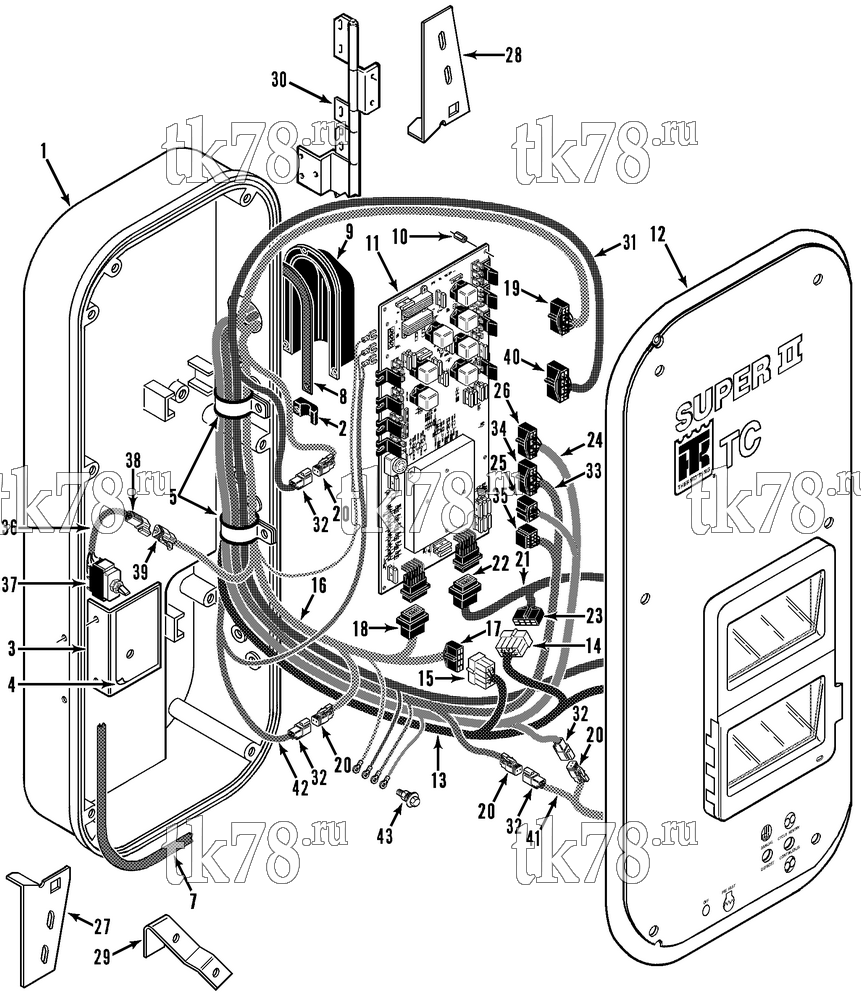 Каталог запчастей для Thermo King  CONTROL BOX GROUP (SUPER-II TC SR+)