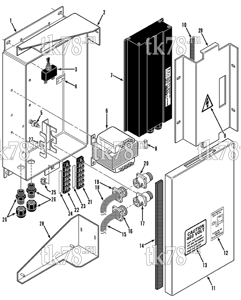Каталог запчастей для Thermo King CF-II M48.1 Prepared for Matson REMOTE MONITOR BOX