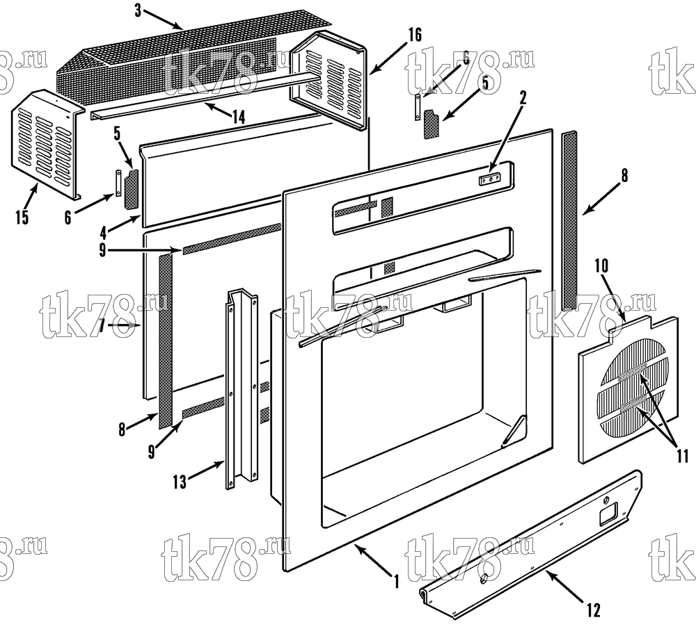 Каталог запчастей для Thermo King CF-II M48.1 Prepared for Matson STRUCTURAL COMPONENTS