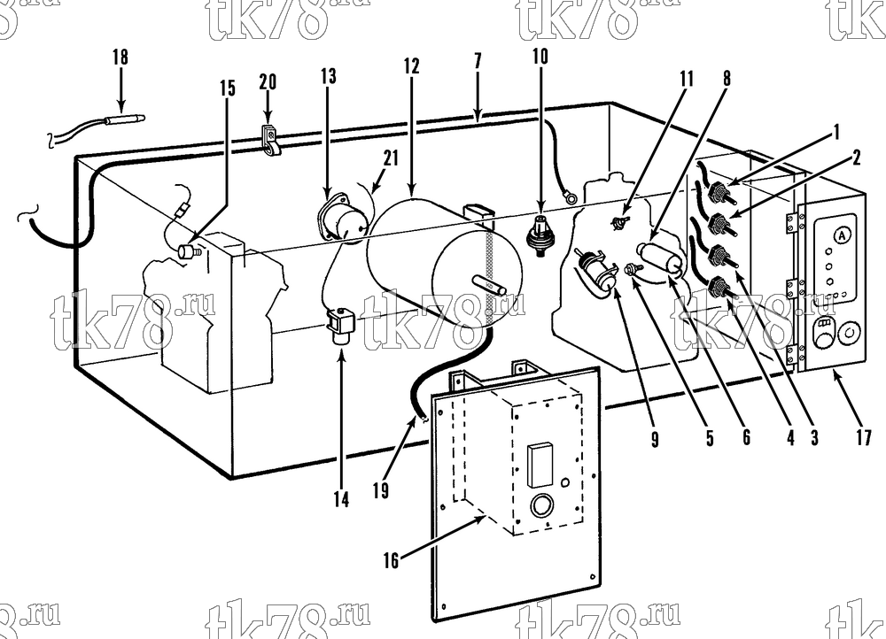 Каталог запчастей для Thermo King  ELECTRICAL COMPONENTS (TG V)