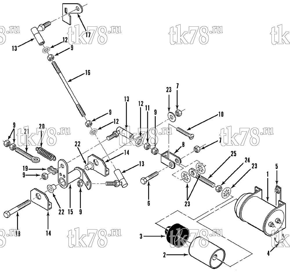 Каталог запчастей для Thermo King UTS THROTTLE SOLENOID GROUP