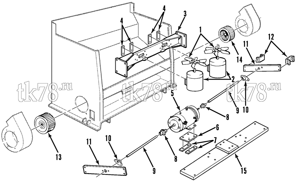 Каталог запчастей для Thermo King  MOTORS & FANS (M43, M44, M46)