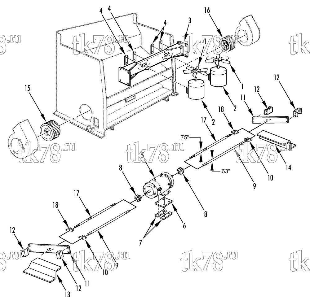Каталог запчастей для Thermo King  MOTORS & FANS