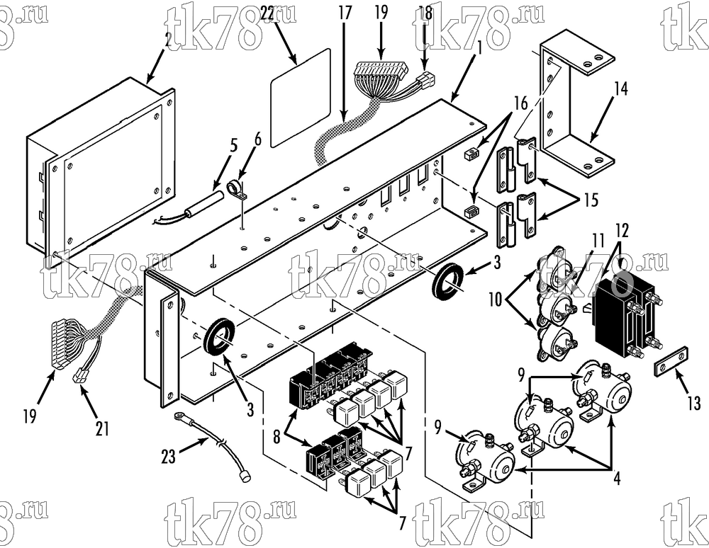 Каталог запчастей для Thermo King AT8 CONTROL PANEL EVAPORATOR (PRIMARY)