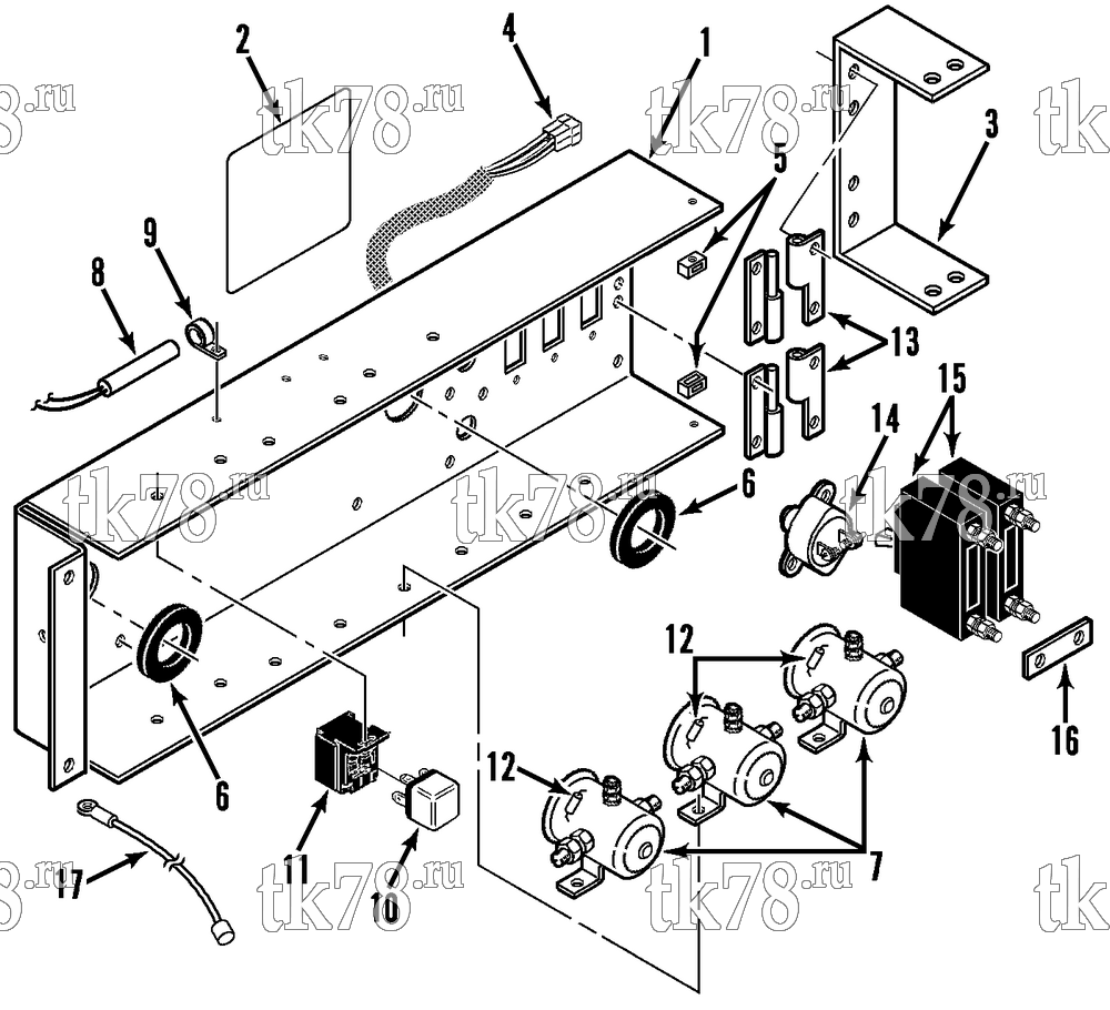 Каталог запчастей для Thermo King AT8 CONTROL PANEL EVAPORATOR (SECONDARY)