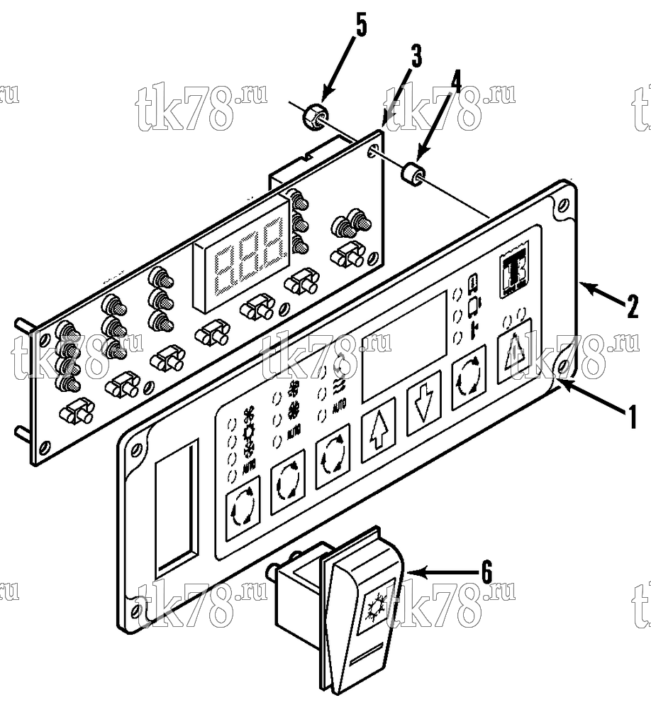 Каталог запчастей для Thermo King AT8 DISPLAY PANEL - DRIVER
