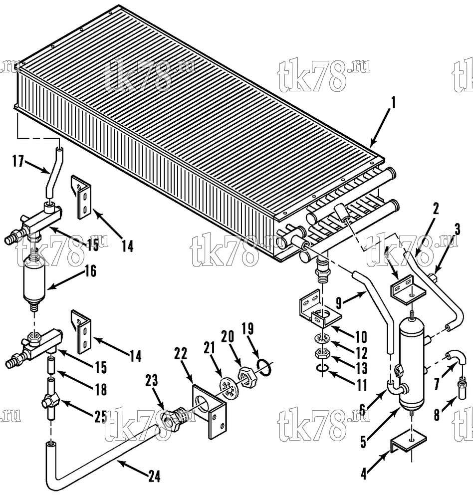 Каталог запчастей для Thermo King  CONDENSER REFRIGERATION (AT-8)