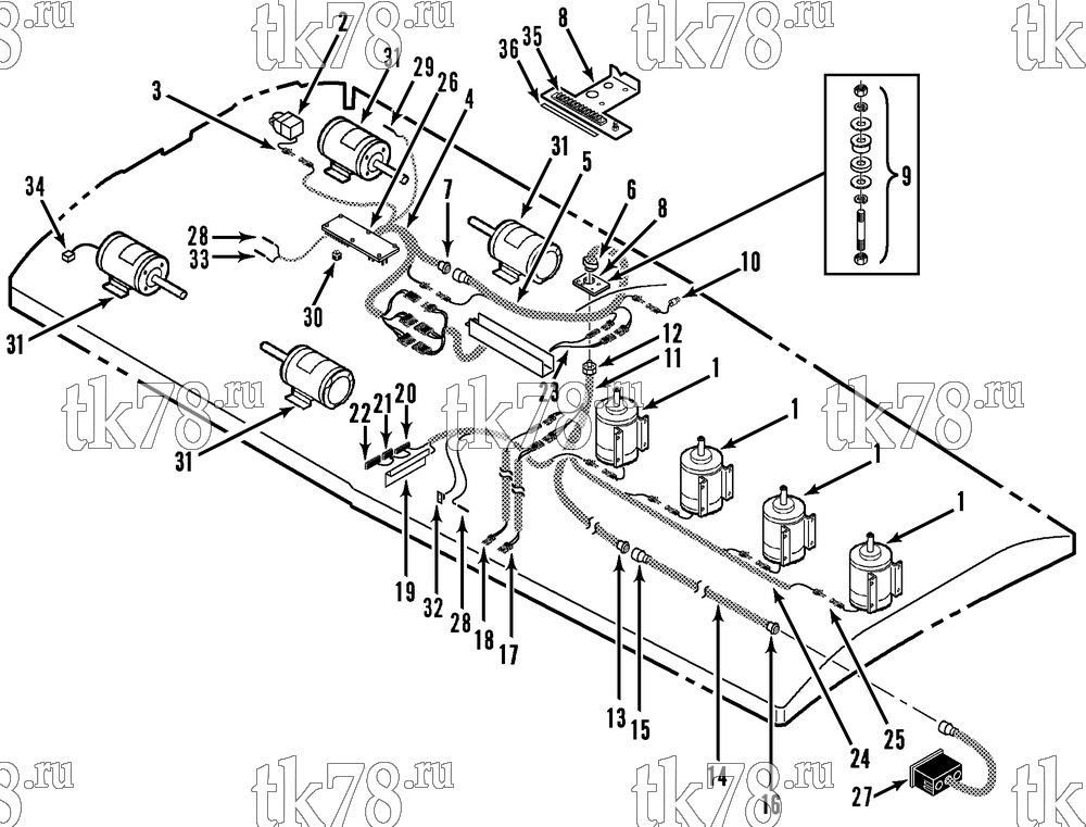 Каталог запчастей для Thermo King  ELECTRICAL COMPONENTS (NSD-II M3)