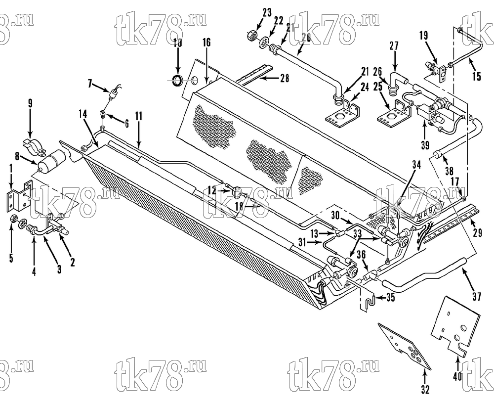 Каталог запчастей для Thermo King  REFRIGERATION - EVAPORATOR (NSD-II M3 1000)