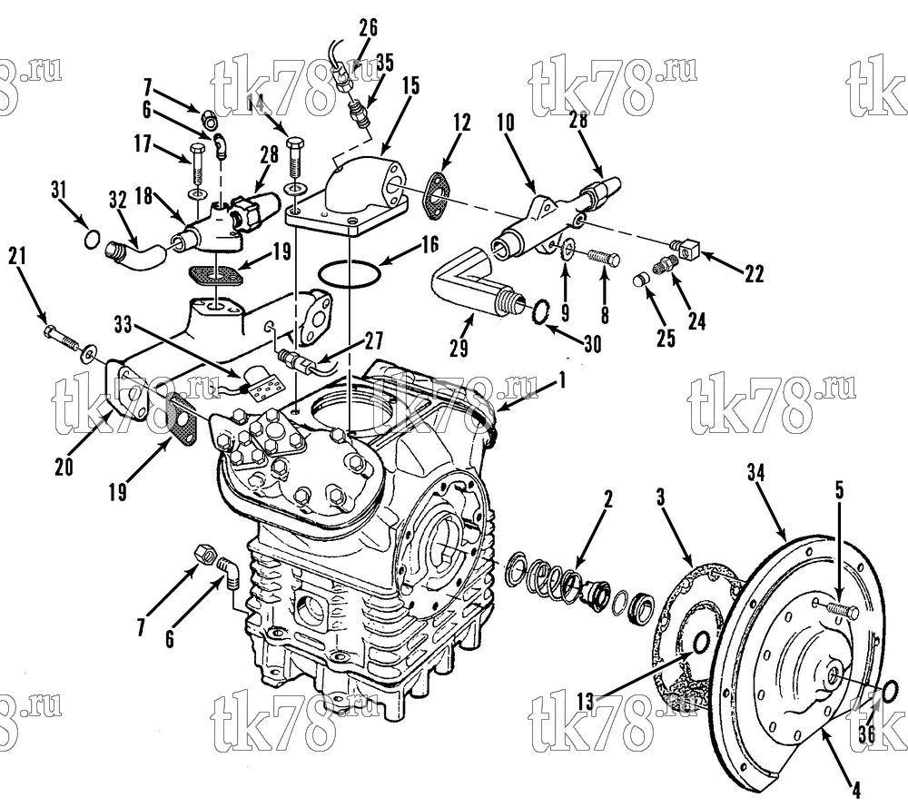 Каталог запчастей для Thermo King  COMPRESSOR GROUP
