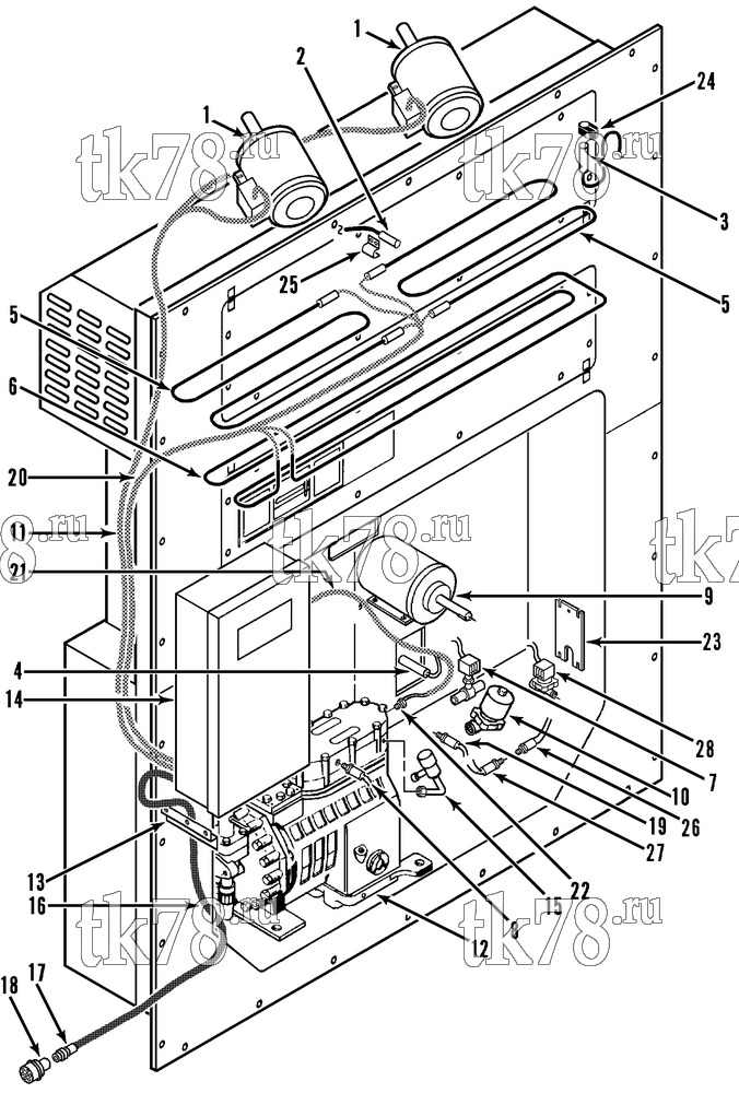 Каталог запчастей для Thermo King  ELECTRICAL COMPONENTS