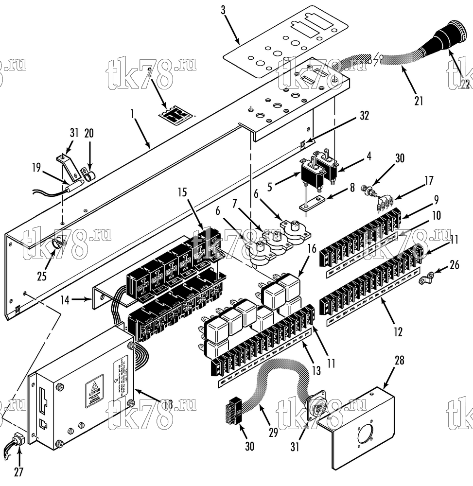 Каталог запчастей для Thermo King  CONTROL PANEL ASSEMBLY (M37)