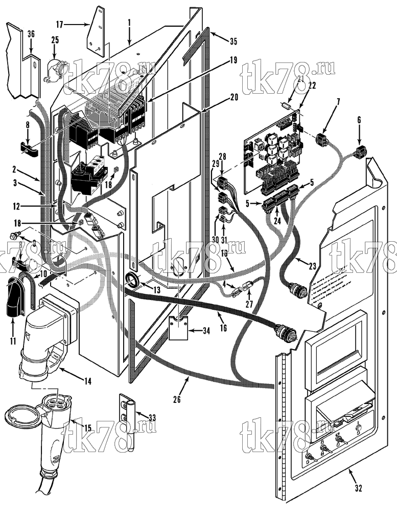 Каталог запчастей для Thermo King  CONTROL BOX ASSEMBLY (50s TG VI)