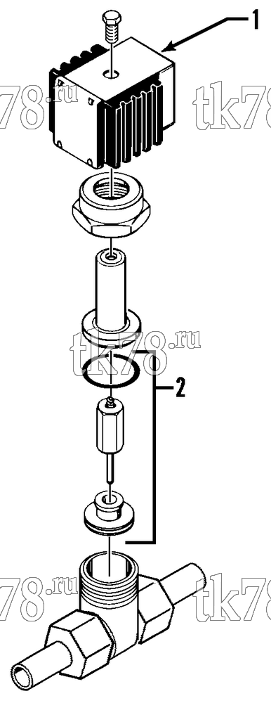 Каталог запчастей для Thermo King Sentry MAX w/di 2.2 Engine SOLENOID VALVE ASSEMBLY