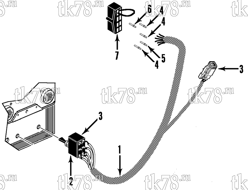 Каталог запчастей для Thermo King SPECTRUM SB TCI HARNESS - HOST/ZONE 1 SWITCH