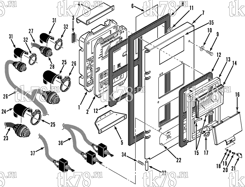 Каталог запчастей для Thermo King  CONTROL BOX COVER (SB-III TCI-2 SR EMEIA)