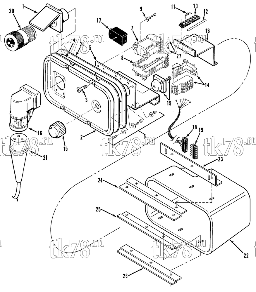 Каталог запчастей для Thermo King Super-II SR, SR+ & MAX TG VI w/se 2.2 Engine LINESTARTER ASSEMBLY