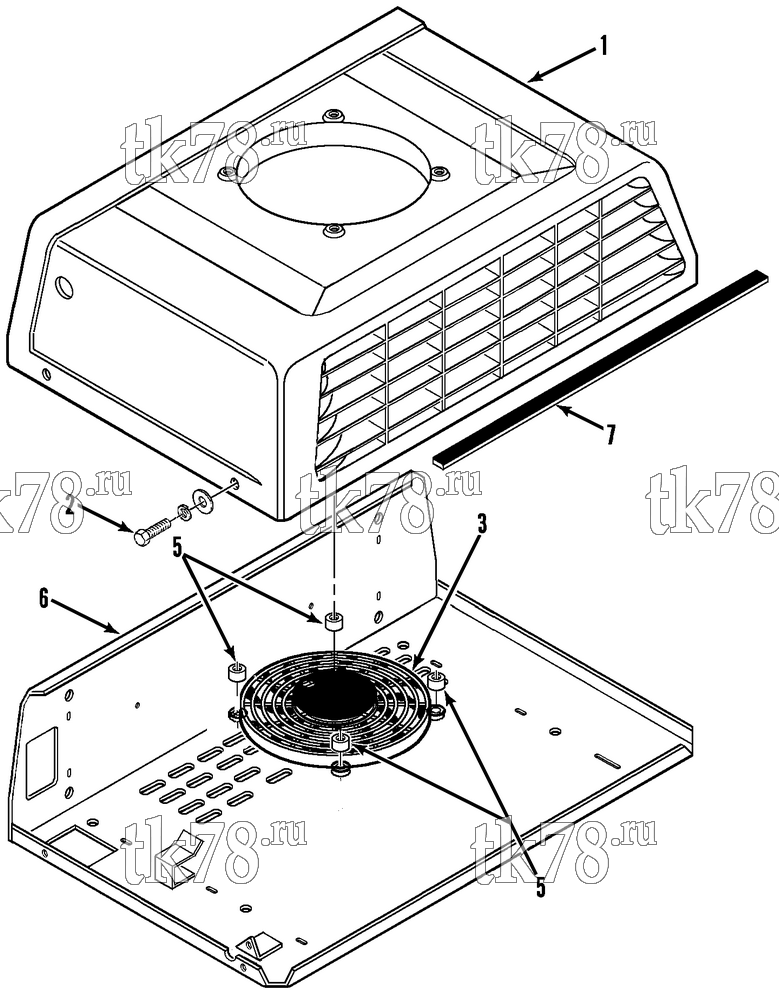 Каталог запчастей для Thermo King V-090, 90E, 90H, 90 MAX, 90T & 95 CONDENSER COMPONENTS (V-090 MAX & 90T)