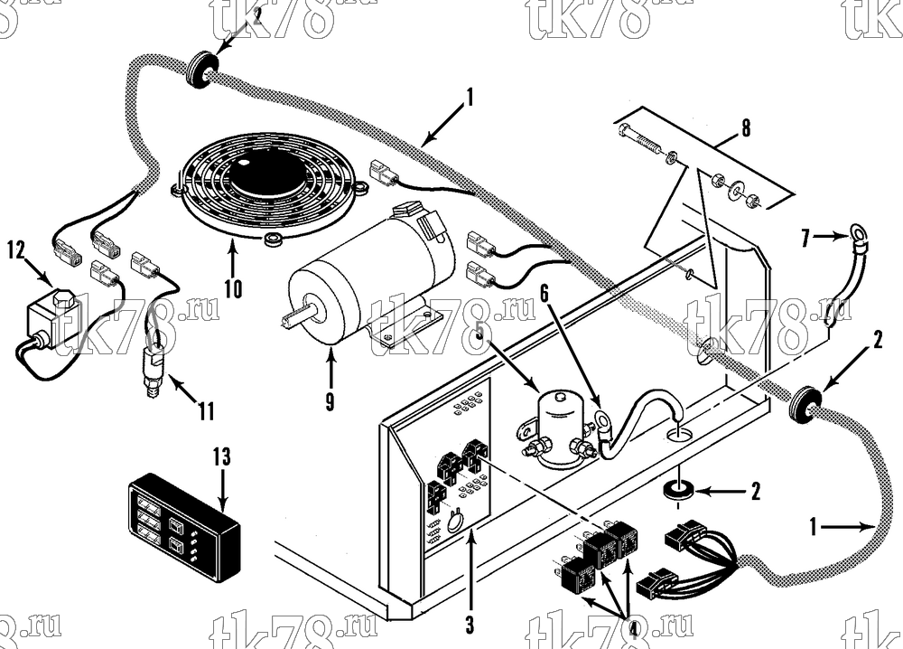 Каталог запчастей для Thermo King  ELECTRICAL COMPONENTS (B-080)
