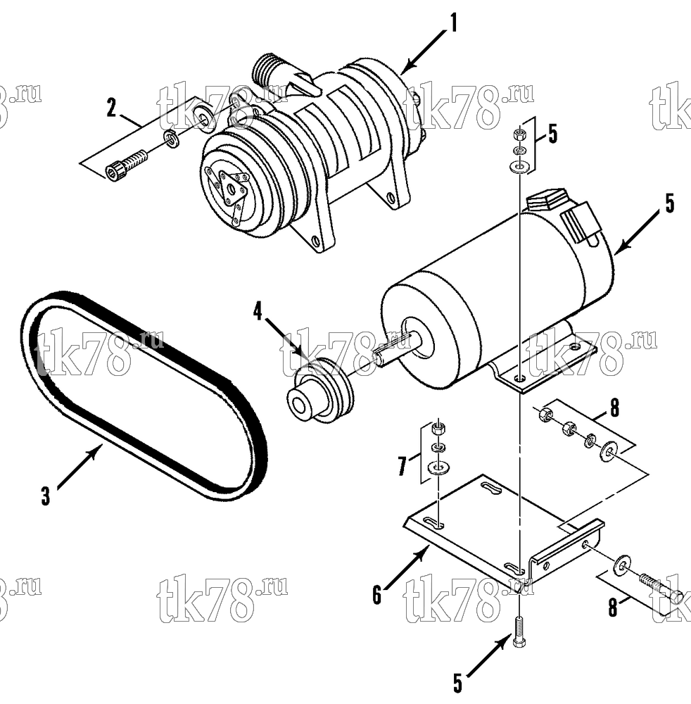 Каталог запчастей для Thermo King  COMPRESSOR DRIVE