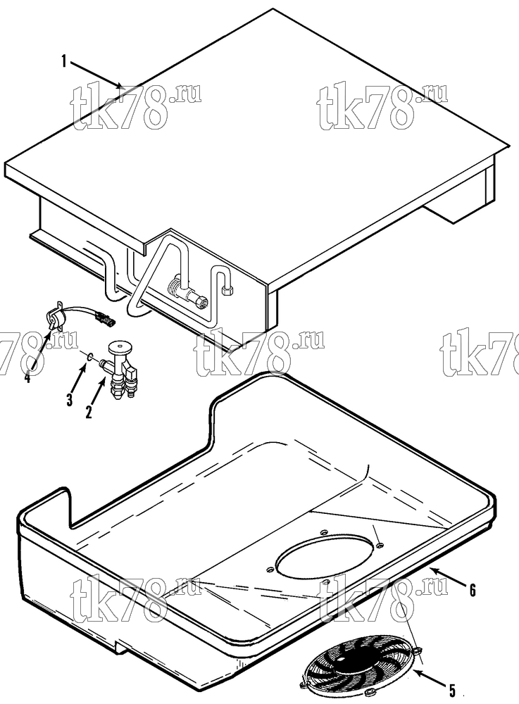Каталог запчастей для Thermo King  REFRIGERATION EVAPORATOR